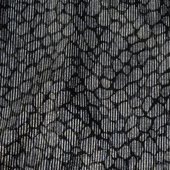 Michael Kors Black and Silver Metallic Halter Top - Picture 5 of 14